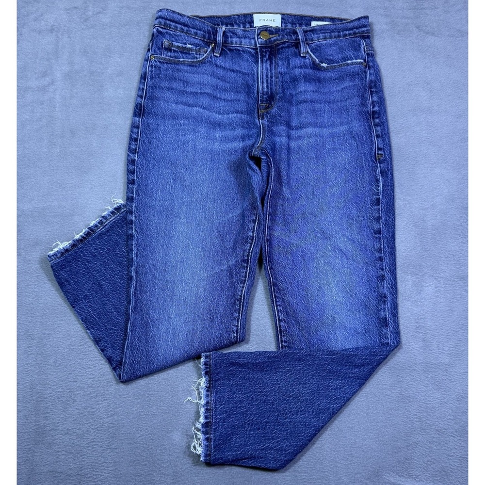 Frame Jeans Womens 29x27 Le Nouveau Straight Highrise Stretch USA Normcore